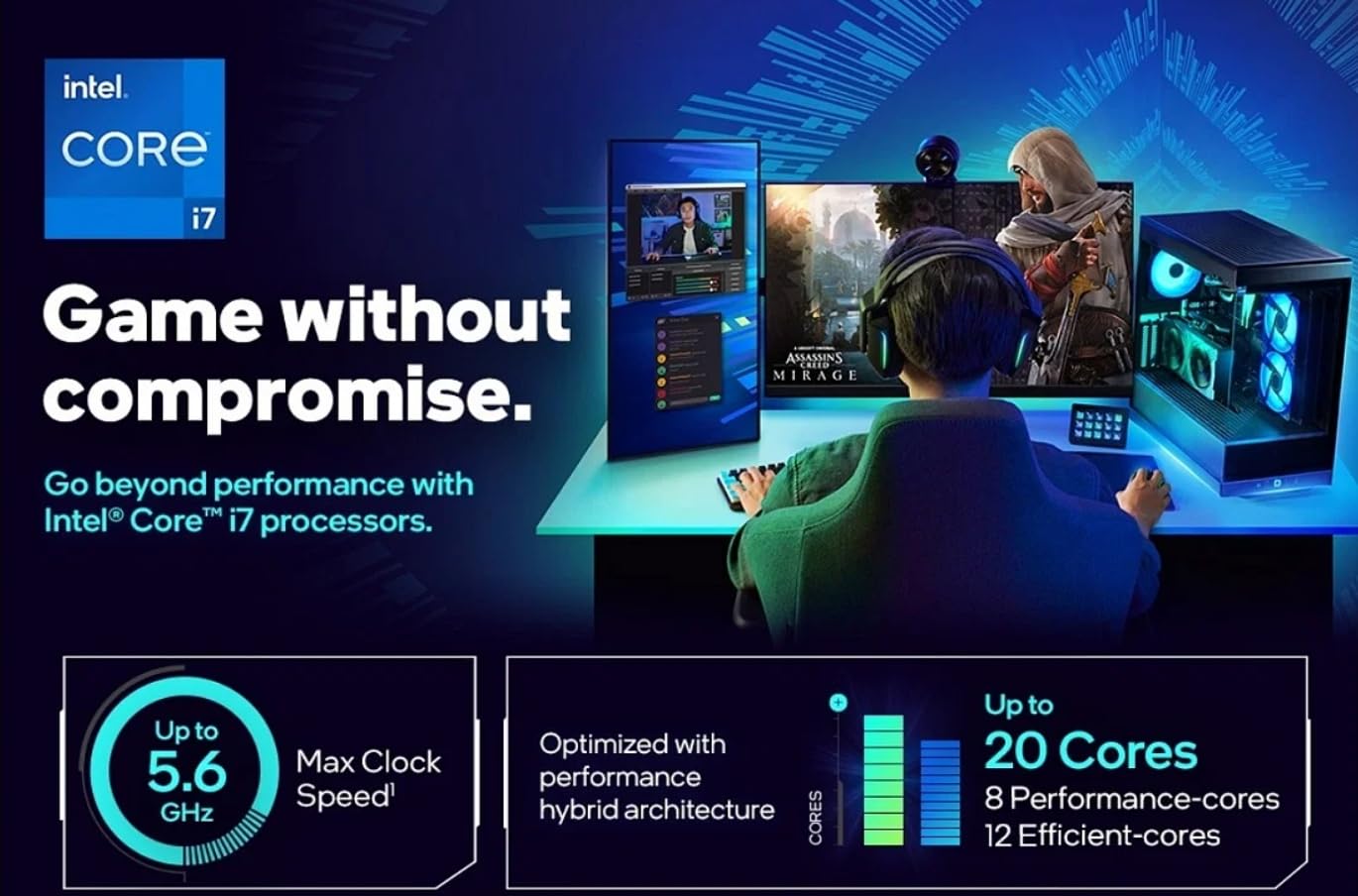 INLAND Micro Center CPU Motherboard Intel Core i7-14700K 20 Cores up to 5.6 GHz Unlocked LGA 1700 Desktop Processor with Integrated Graphics Plus MSI PRO Z790-P WiFi DDR5 ProSeries Motherboard - Image 5
