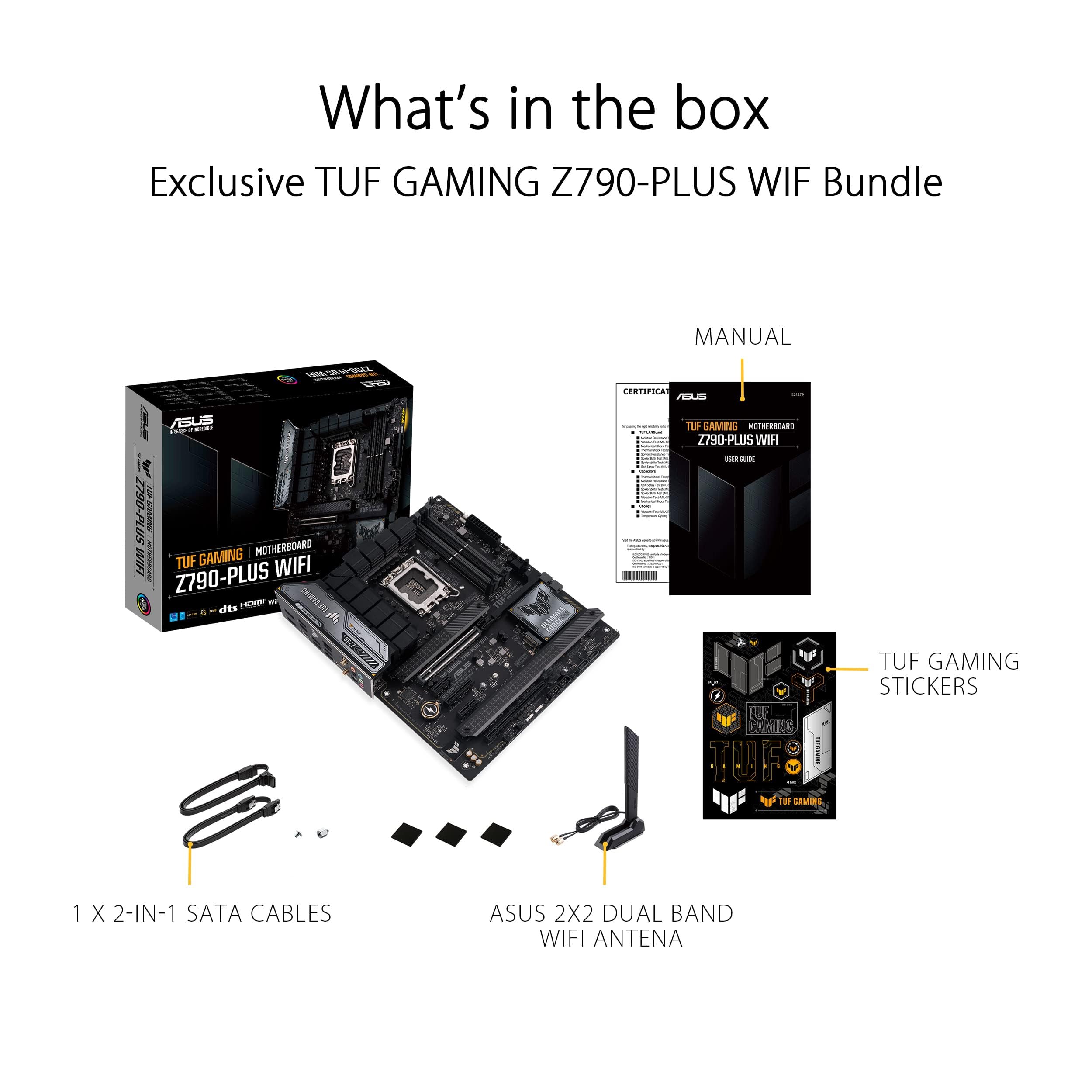 INLAND by Micro Center CPU Motherboard Intel i7-14700K 14th Gen 20-Cores LGA 1700 Desktop Processor with ASUS TUF Gaming Z790-Plus WiFi DDR5 Motherboard - Image 9