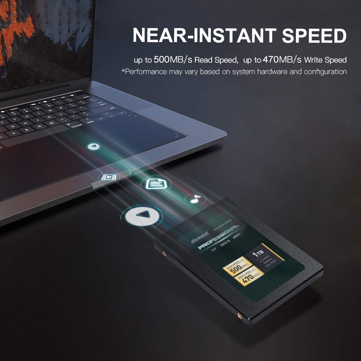 INLAND Professional 1TB SSD 3D NAND SATA III 6Gb/s 2.5" 7mm Internal Solid State Drive (1T) - Image 3