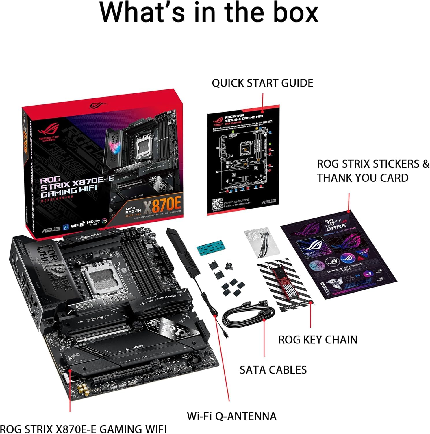 Micro Center AMD Ryzen 9 9900X CPU Processor with ASUS ROG Strix X870E-E Gaming WiFi X870 ATX Motherboard (18+2+2 Power Stages, WiFi 7, 5X M.2, PCIe 5.0, USB4) - Image 7
