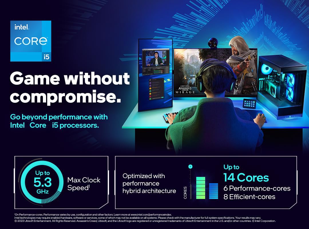 MICRO CENTER CPU Motherboard Combo - Core i5-14600K 14(6P+8E) Cores up to 5.3 GHz Unlocked Desktop Processor with GIGABYTE B760M Gaming Plus WiFi DDR4 LGA1700 Motherboard - Image 3
