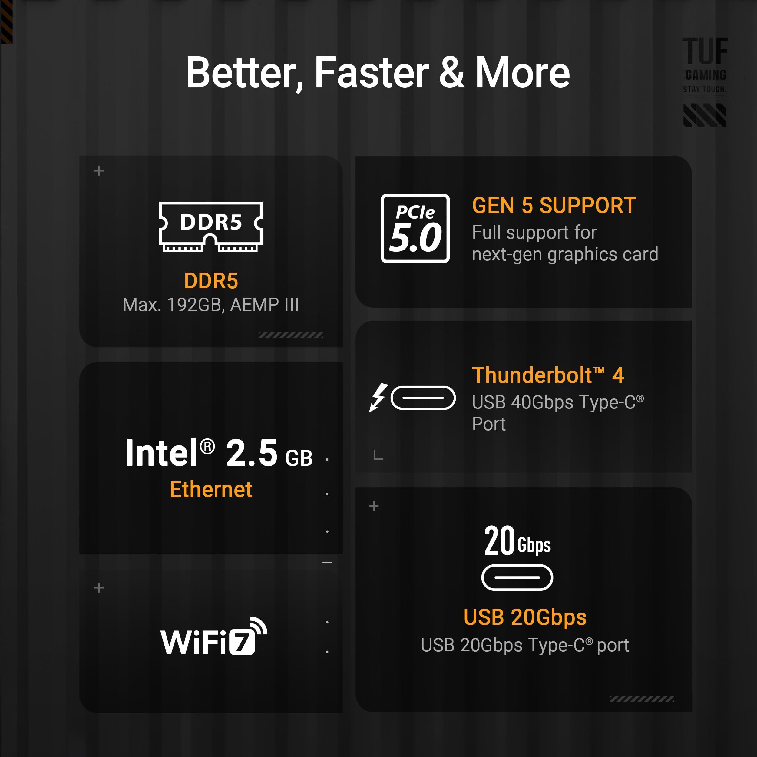 Micro Center CPU Motherboard Combo - Intel Core Ultra 7 265K 20-Cores Unlocked Desktop Processor with Asus Tuf Gaming Z890-Plus WiFi LGA 1851 ATX Motherboard - Image 7