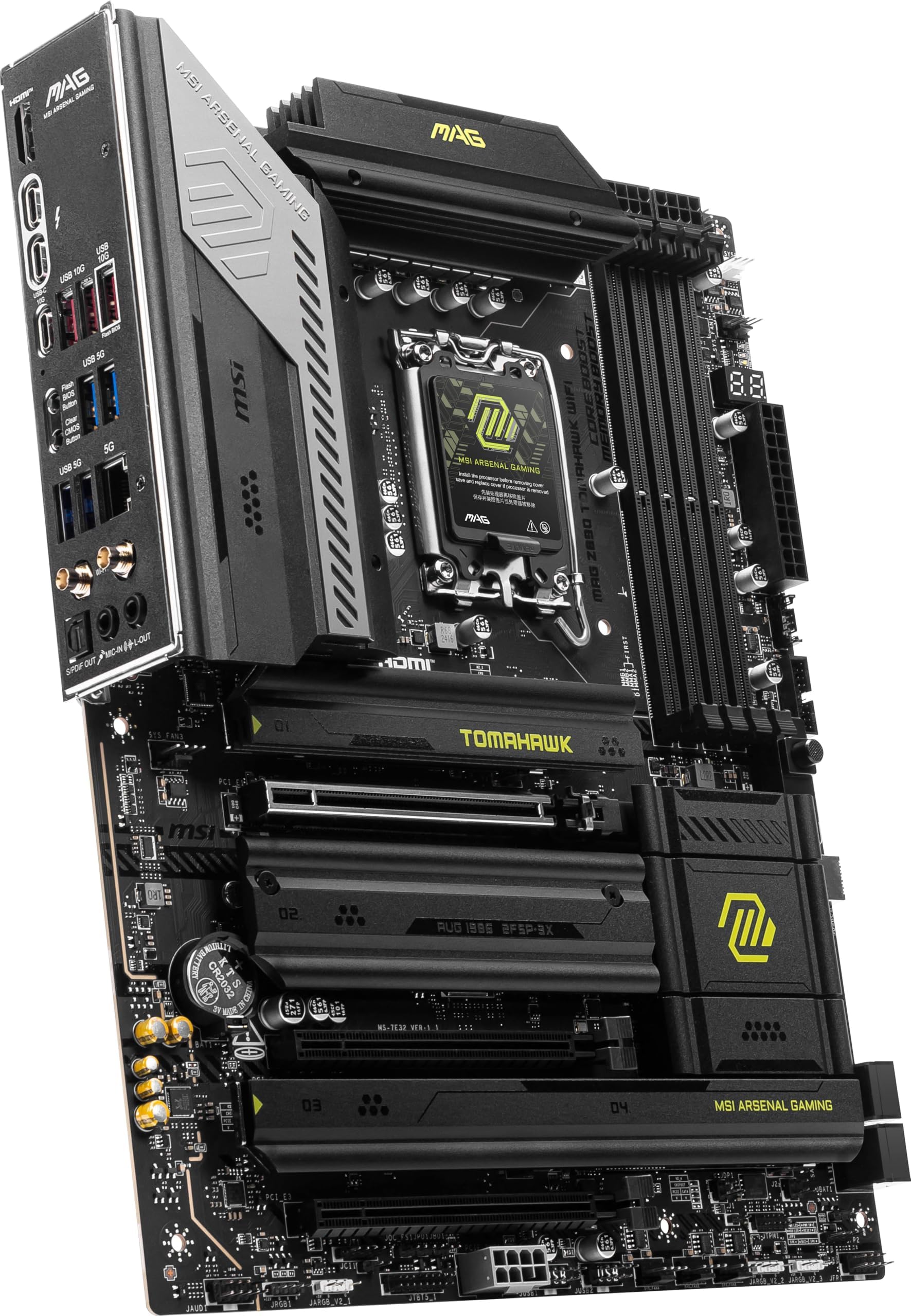 Micro Center CPU Motherboard Combo - Intel Core Ultra 7 265K 20-Cores Unlocked Desktop Processor with Msi MAG Z890 Tomahawk WiFi Gaming LGA 1851 ATX Motherboard - Image 6